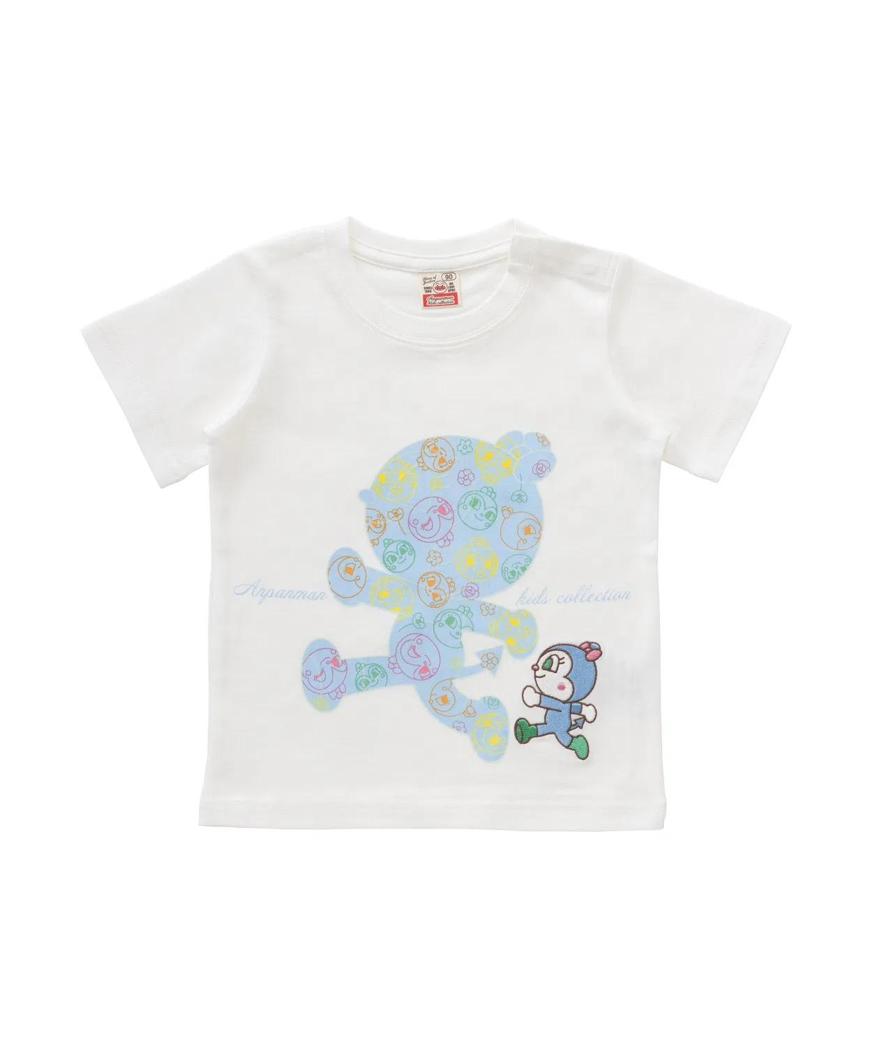 Детская футболка с принтом и вышивкой Koginchan ANPANMAN KIDS COLLECTION, Off White — фото 2