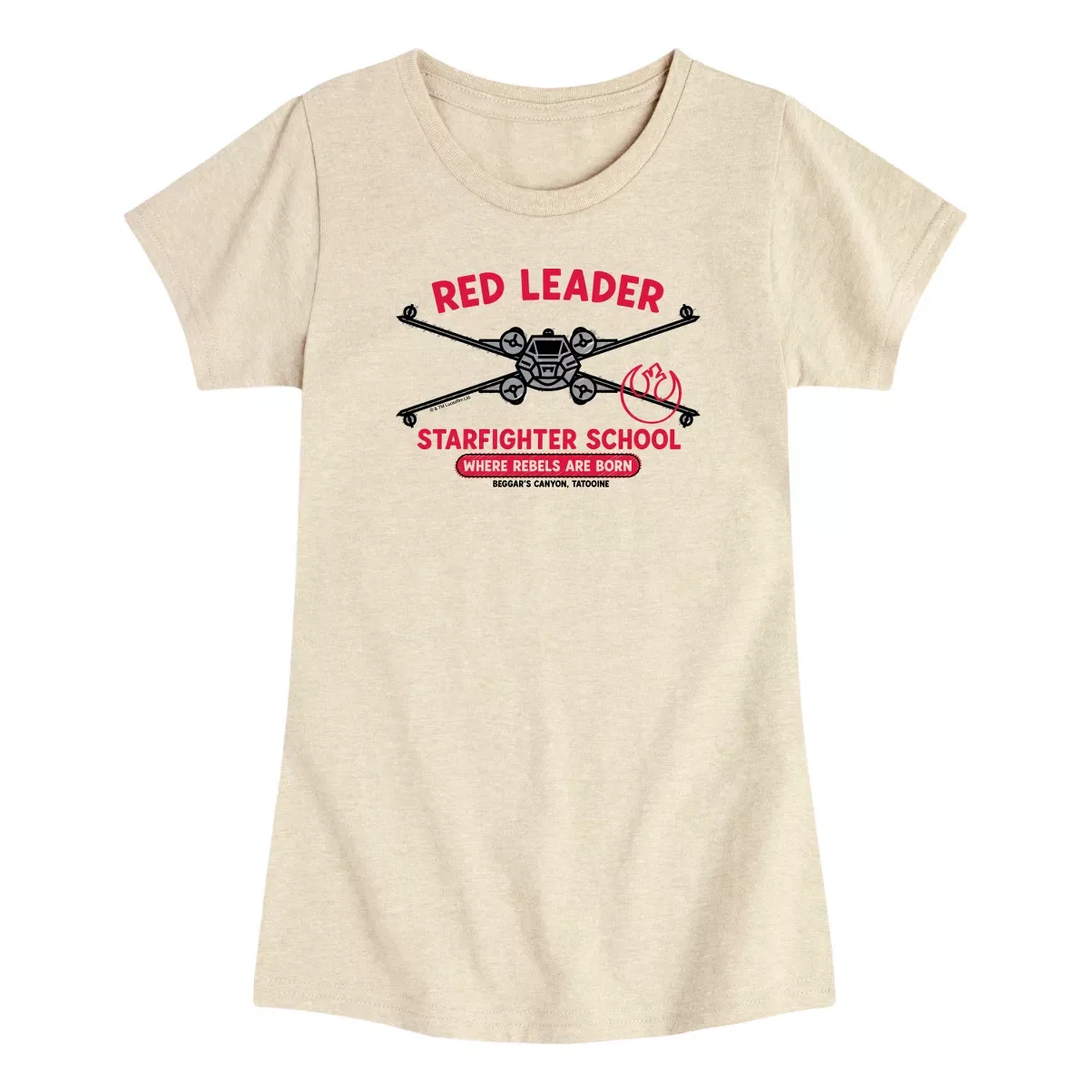 Детское платье-футболка с принтом Red Leader Starfighter School Star Wars, Birch