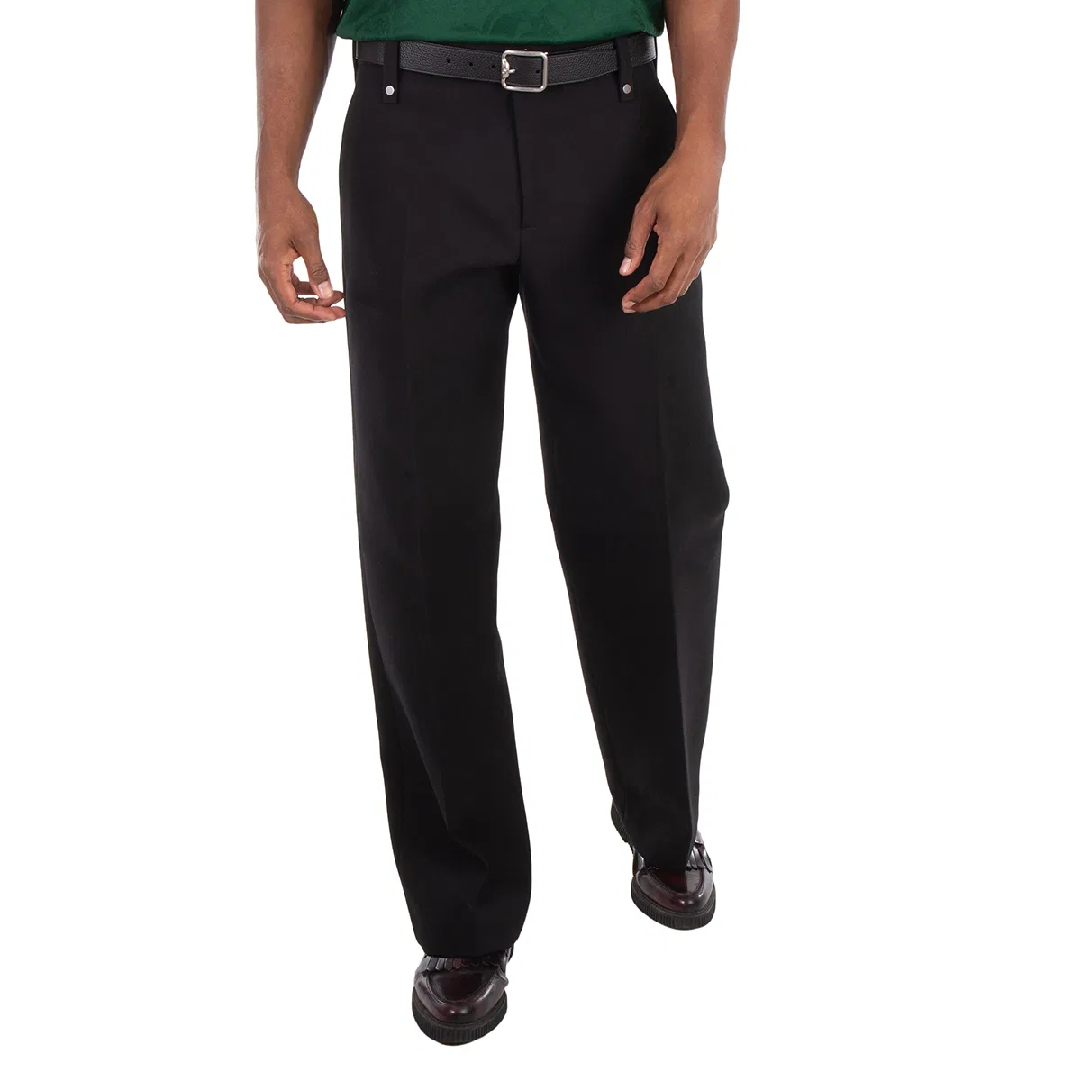 Брюки классические из шерстяной смеси Wool Blend Tailored Trousers Burberry, Black
