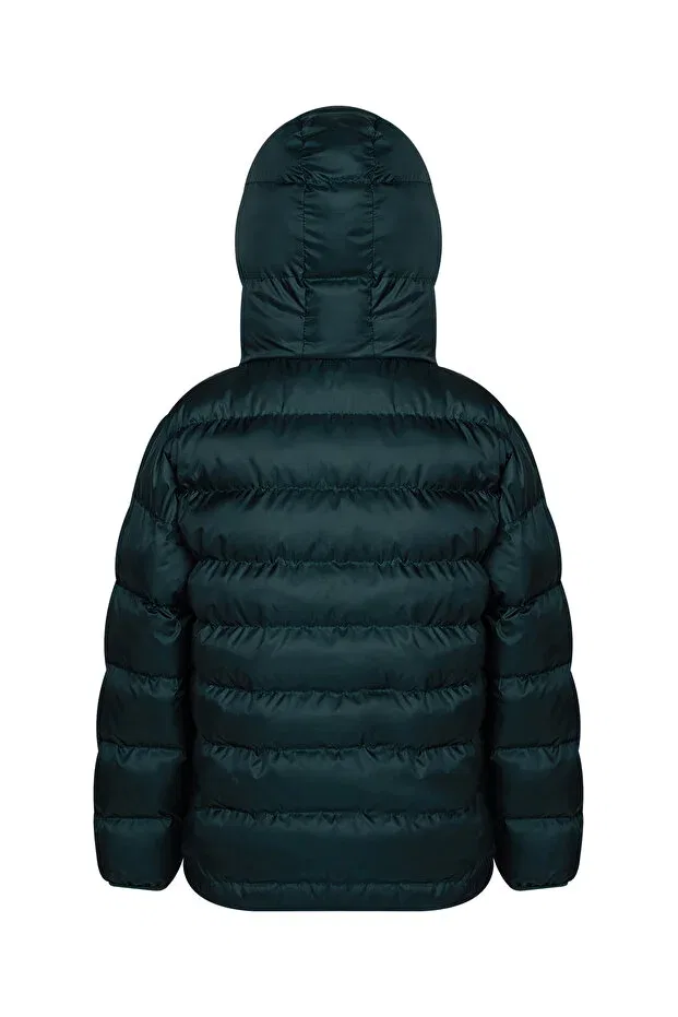 Детское пальто-пуховик для девочек с капюшоном Men Anorak, Oil — фото 2