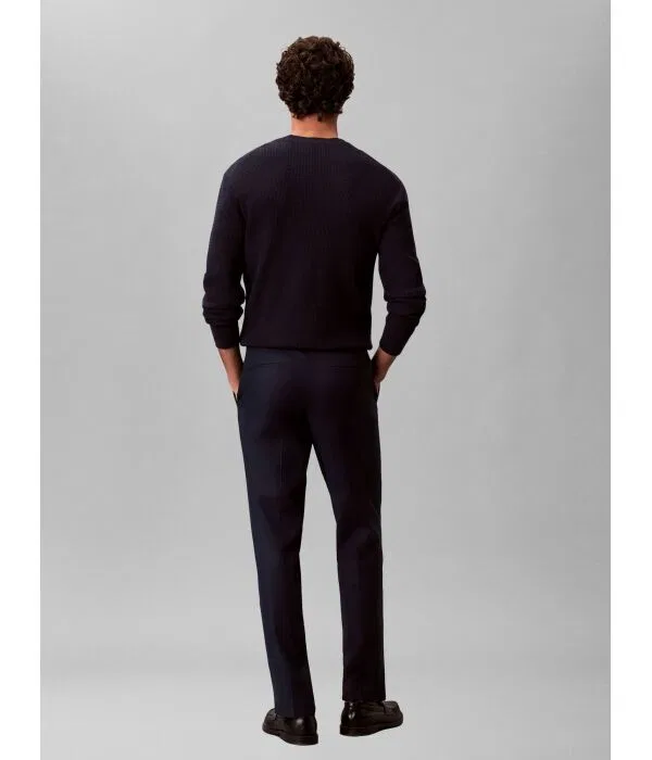 Мужские брюки из льна Slim Fit Calvin Klein, Blu Marino — фото 3