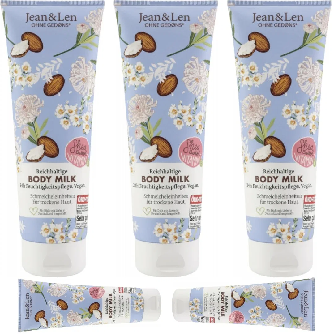 Молочко для тела Rich Body Milk Shea Butter & Vitamin E, Pufai, набор 5 шт., 250 мл, Aloe Vera