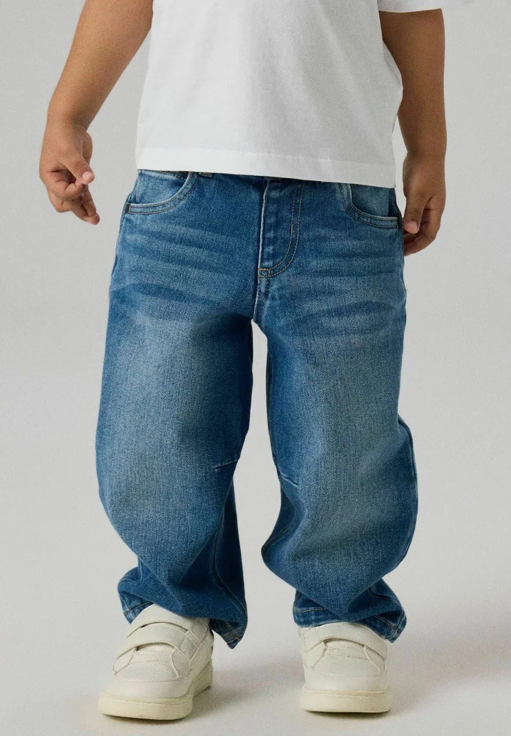 Джинсы прямого кроя - джинсы свободного кроя Name It, Medium Blue Denim — фото 2