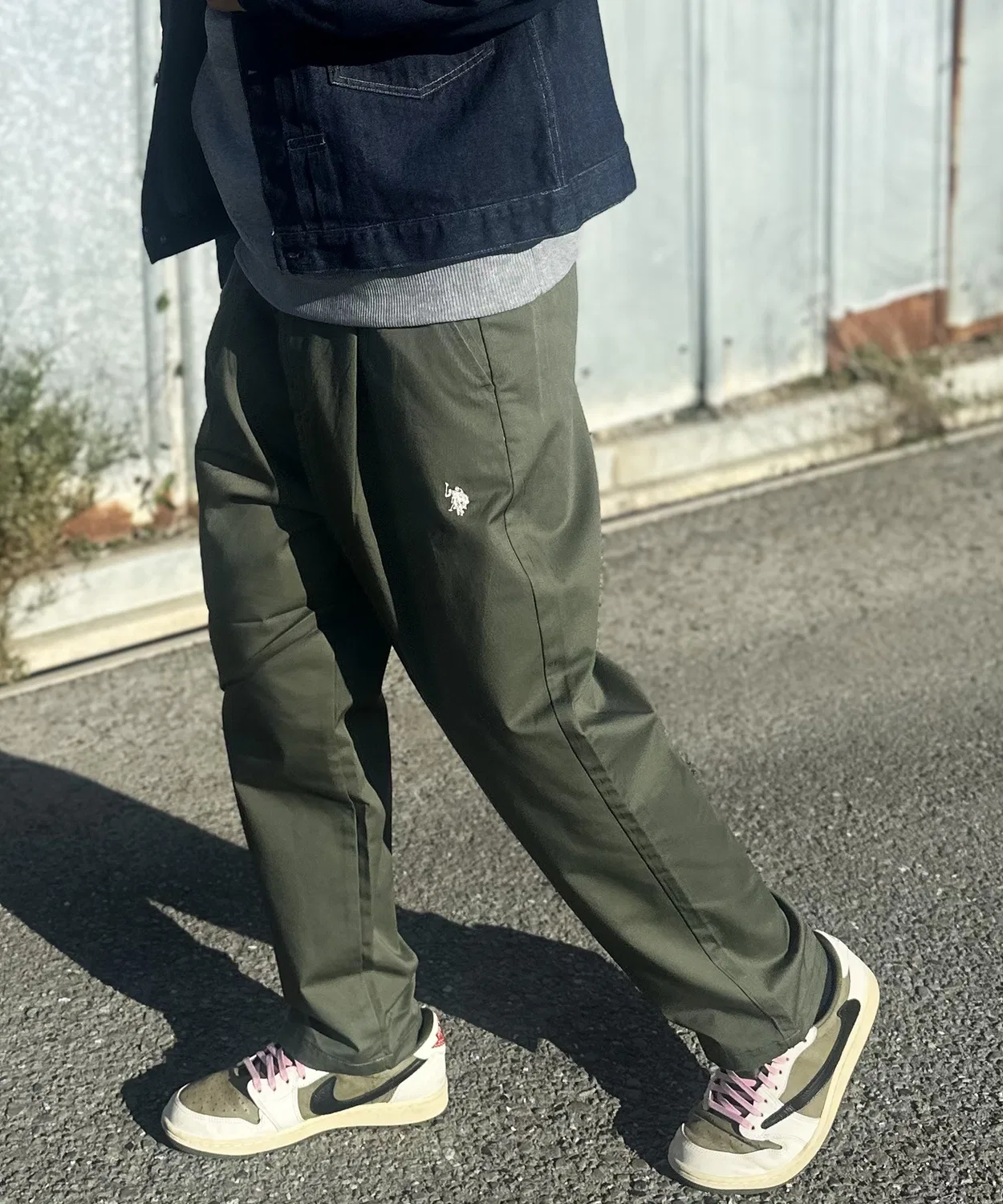 Мужские широкие брюки-баллон с принтом U.S. POLO ASSN., Khaki