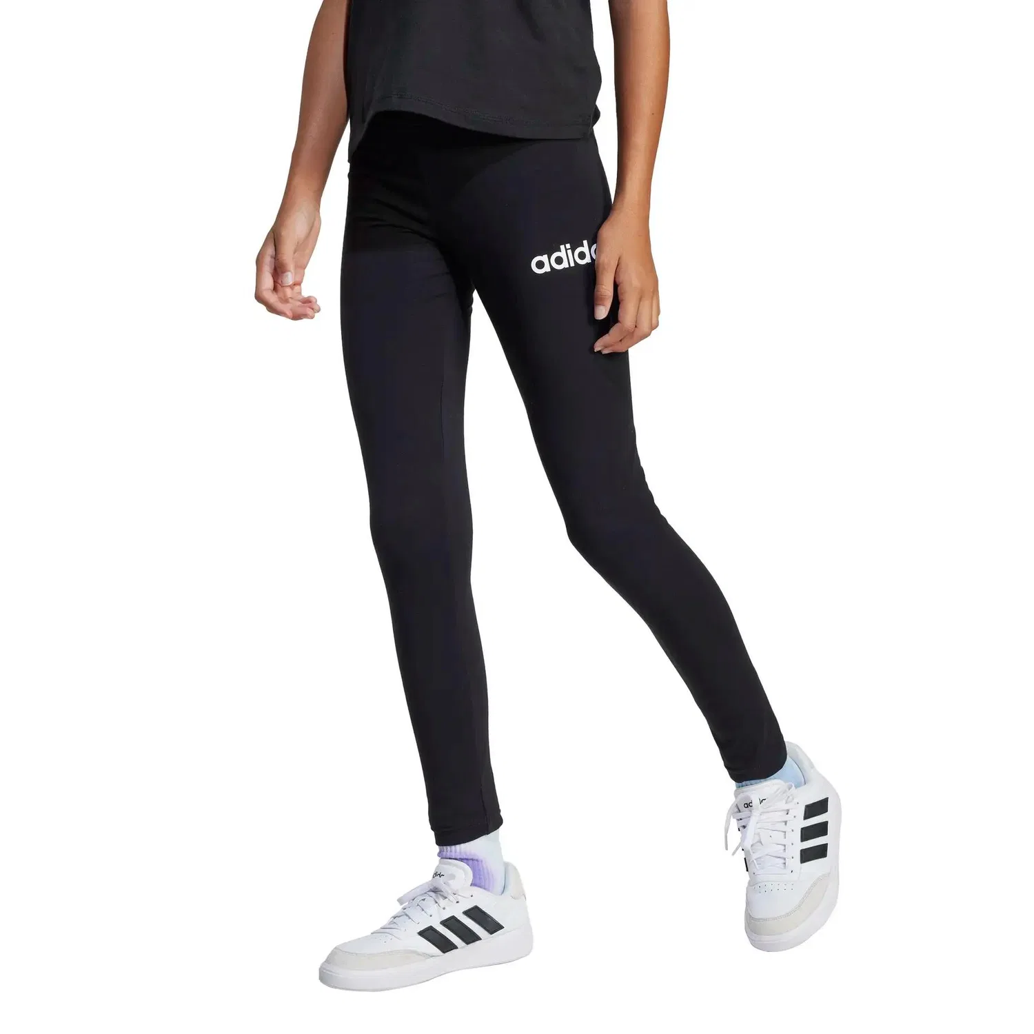 Детские леггинсы с принтом adidas Essentials Adidas, Schwarz — фото 2