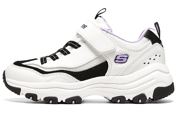 Детские повседневные кроссовки с низким верхом Anti Kick Black White Skechers, Black White