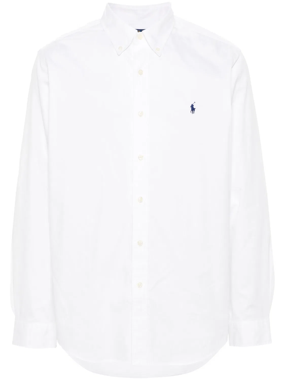 Рубашка из хлопка с логотипом Pony Polo Ralph Lauren, белый