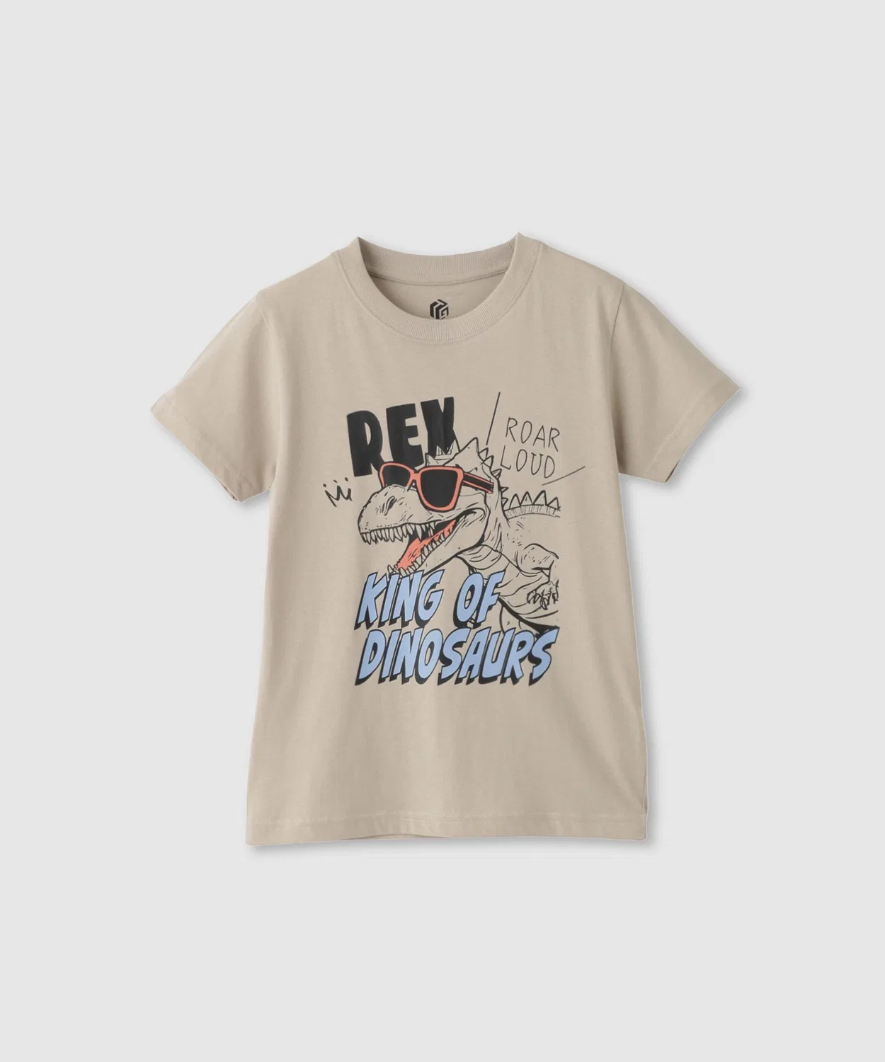 Детская футболка с принтом с коротким рукавом T-GRAPHICS Mac-House, Beige