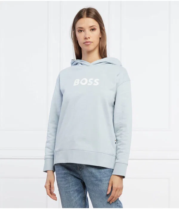 Женское худи свободного кроя Edelight BOSS, Azzurro — фото 3