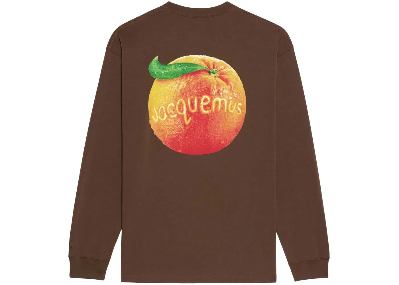 Футболка с длинным рукавом Le T-Shirt Manches Longues Orange Jacquemus, Brown — фото 2