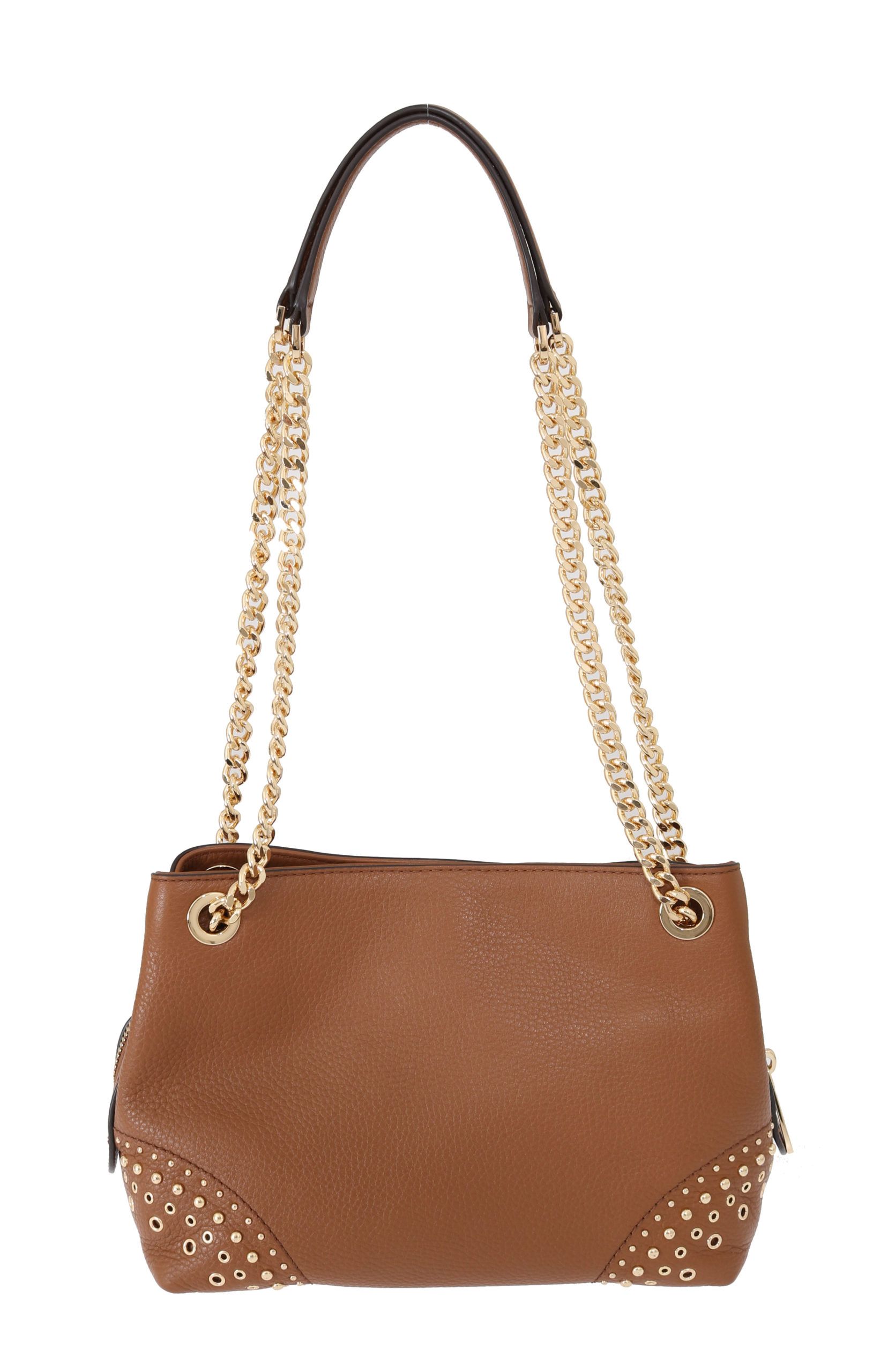 

Кожаная сумка через плечо Chic Jet Set Michael Kors, коричневый