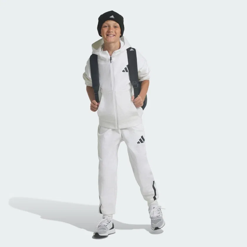 Детские спортивные брюки зауженные с матовым принтом adidas, Z.N.E. Ray Blue / Bright Royal — фото 3