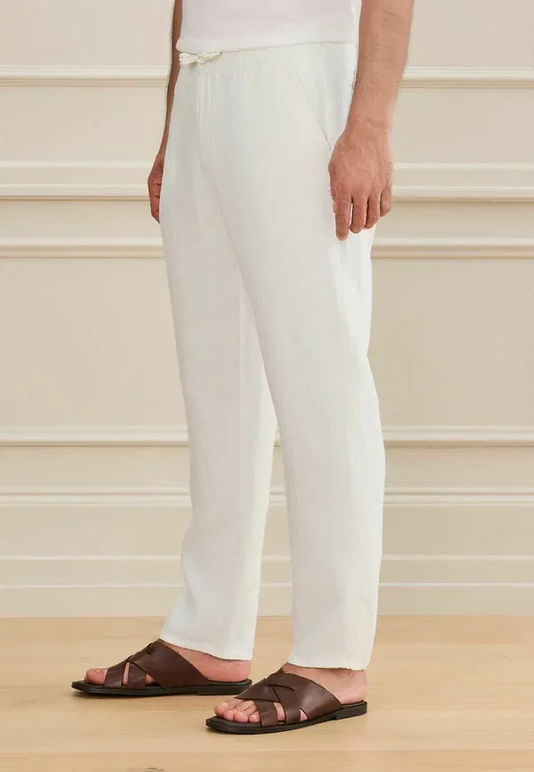 Брюки из льна Trousers Next, White, белый — фото 4