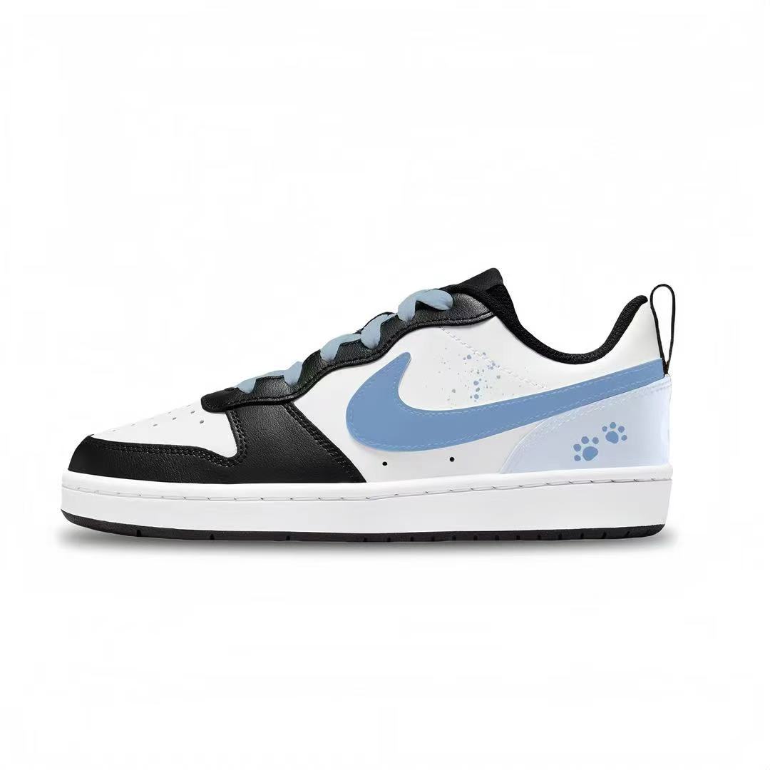 

Court Borough устойчивые к истиранию лоу-топ детские скейтбординг кроссовки unisex Nike, черный