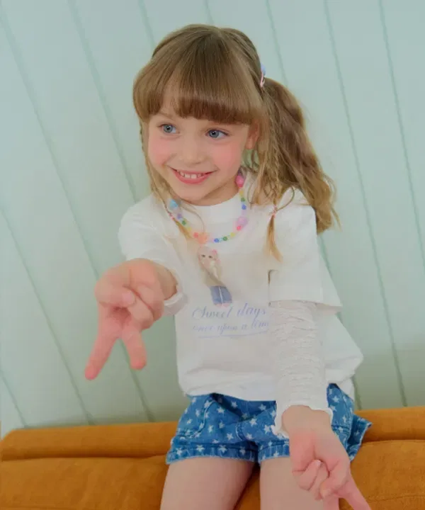 Футболка с принтом Doll, Chouchoushasha, айвори