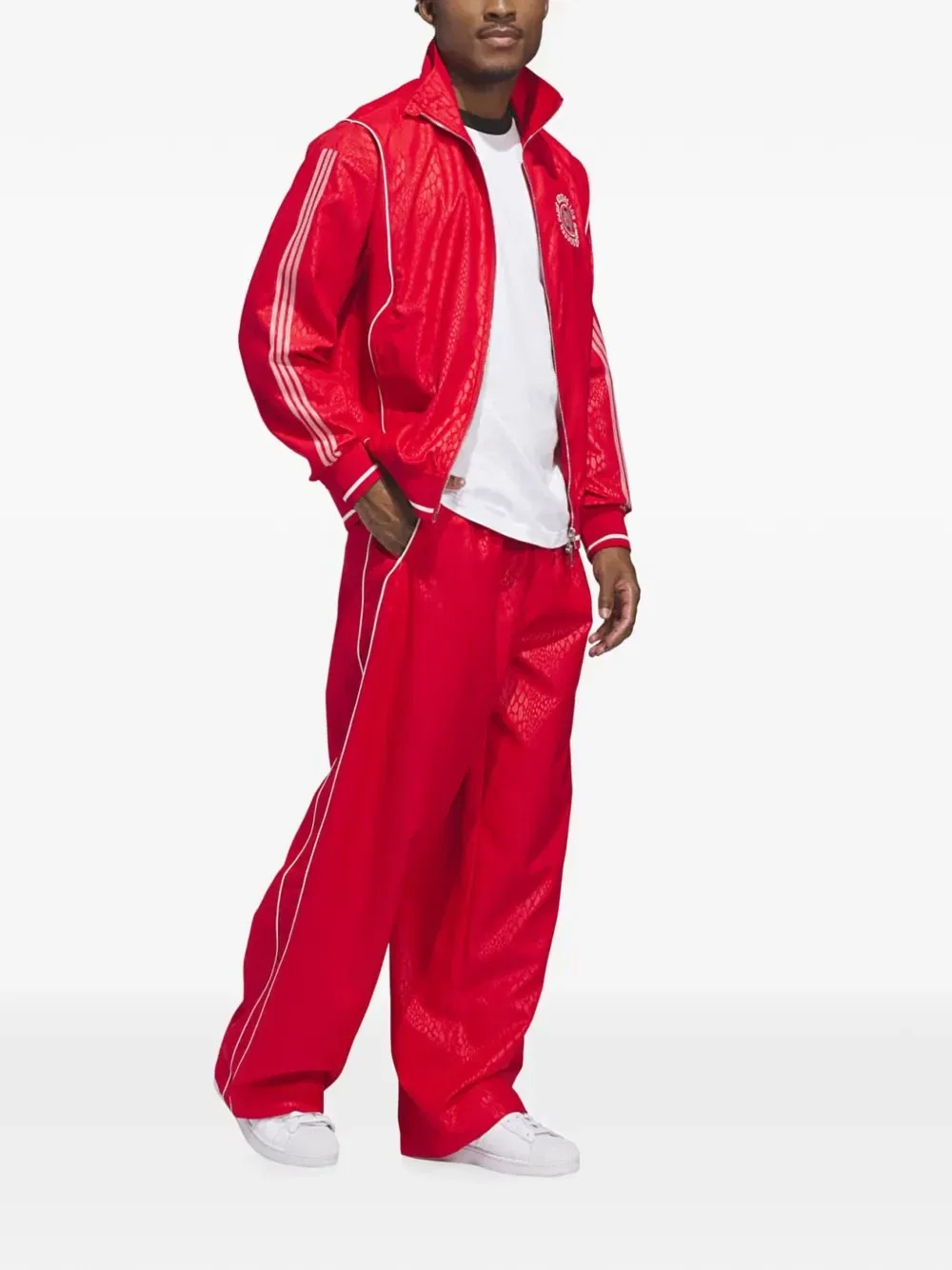 Спортивная куртка NY Adidas, красный — фото 2