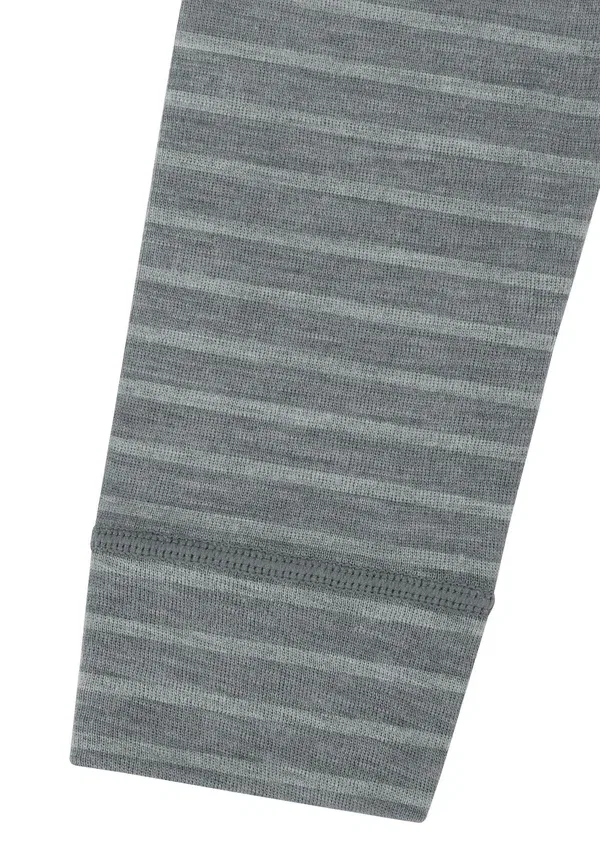 Леггинсы из мериносовой шерсти Merino lange unterhose leggings thermounterhose aus 100% merinowolle - leggings Normani Outdoor Sports, серый в полоску — фото 4