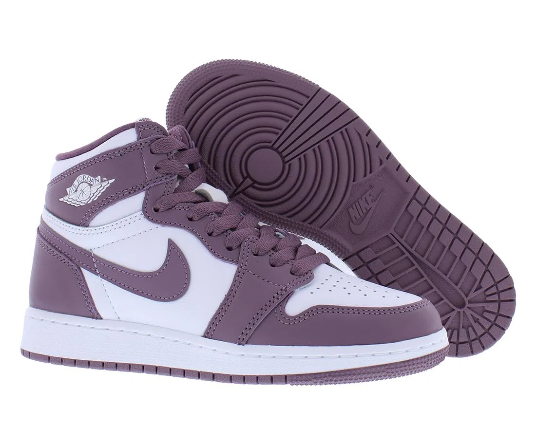 Детские кроссовки для мальчиков Nike Air Jordan 1 Retro High OG Spider-Man Across The Spider-Verse, Sky White Mauve — фото 4