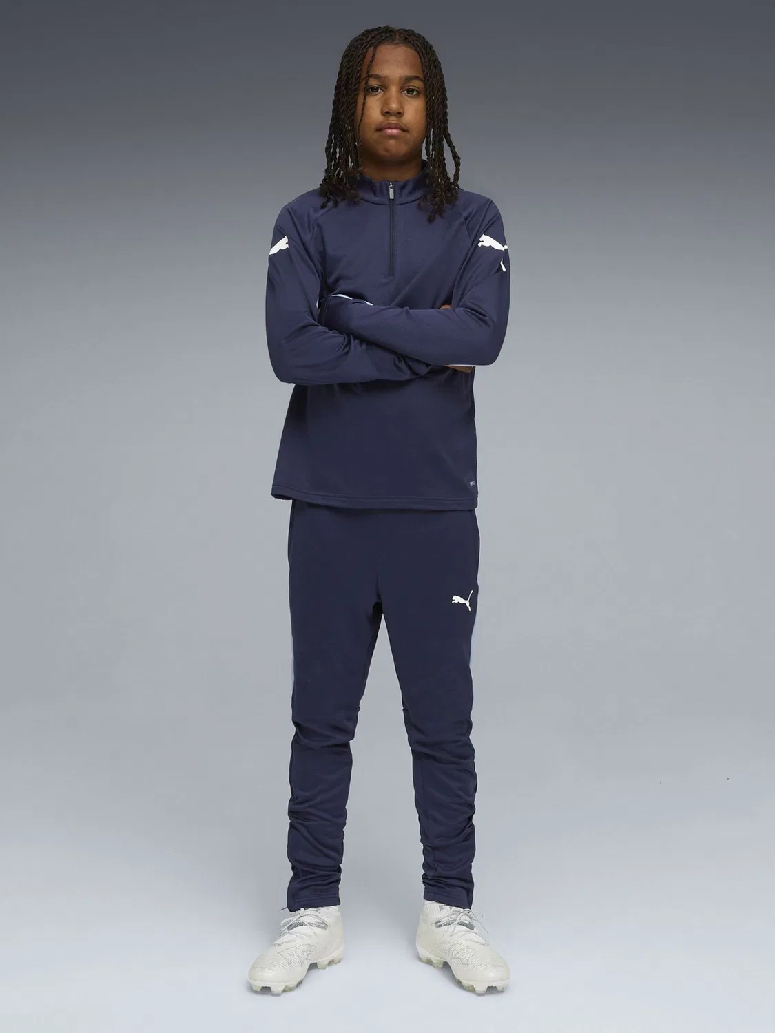 Тренировочные штаны IndividualLIGA Puma, синие — фото 3