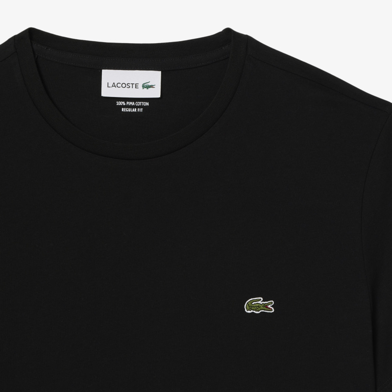 Футболка Lacoste Pima, черный — фото 2