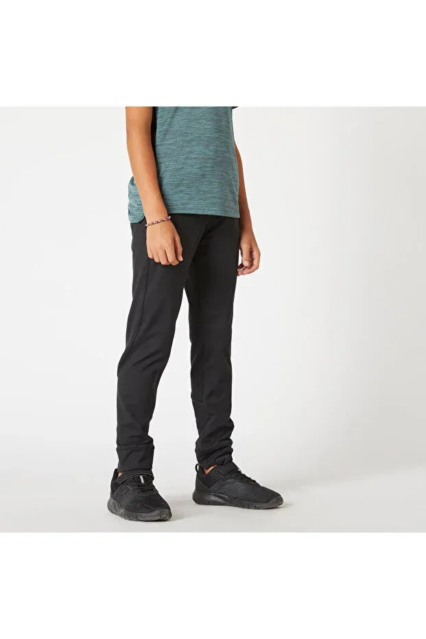 Детские спортивные брюки для девочек скинни Decathlon, Black