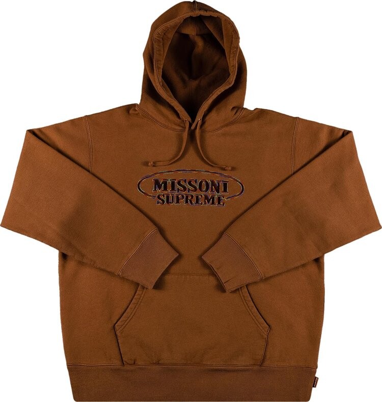 

Толстовка Supreme x Missoni Hooded Sweatshirt 'Brown', коричневый