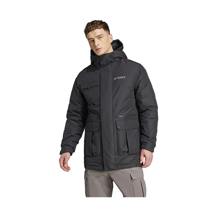 Мужская куртка-парка Xpl Gd Parka adidas, Цвет White-Stripe
