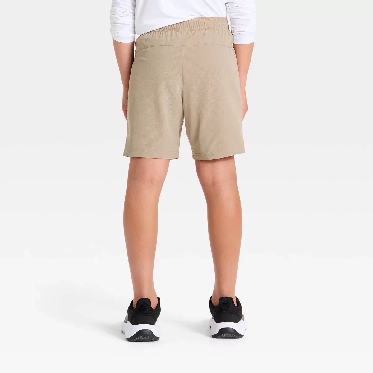 Детские шорты для мальчиков текстурированные с принтом All in Motion KIDS PERFORMANCE, Light Taupe — фото 2
