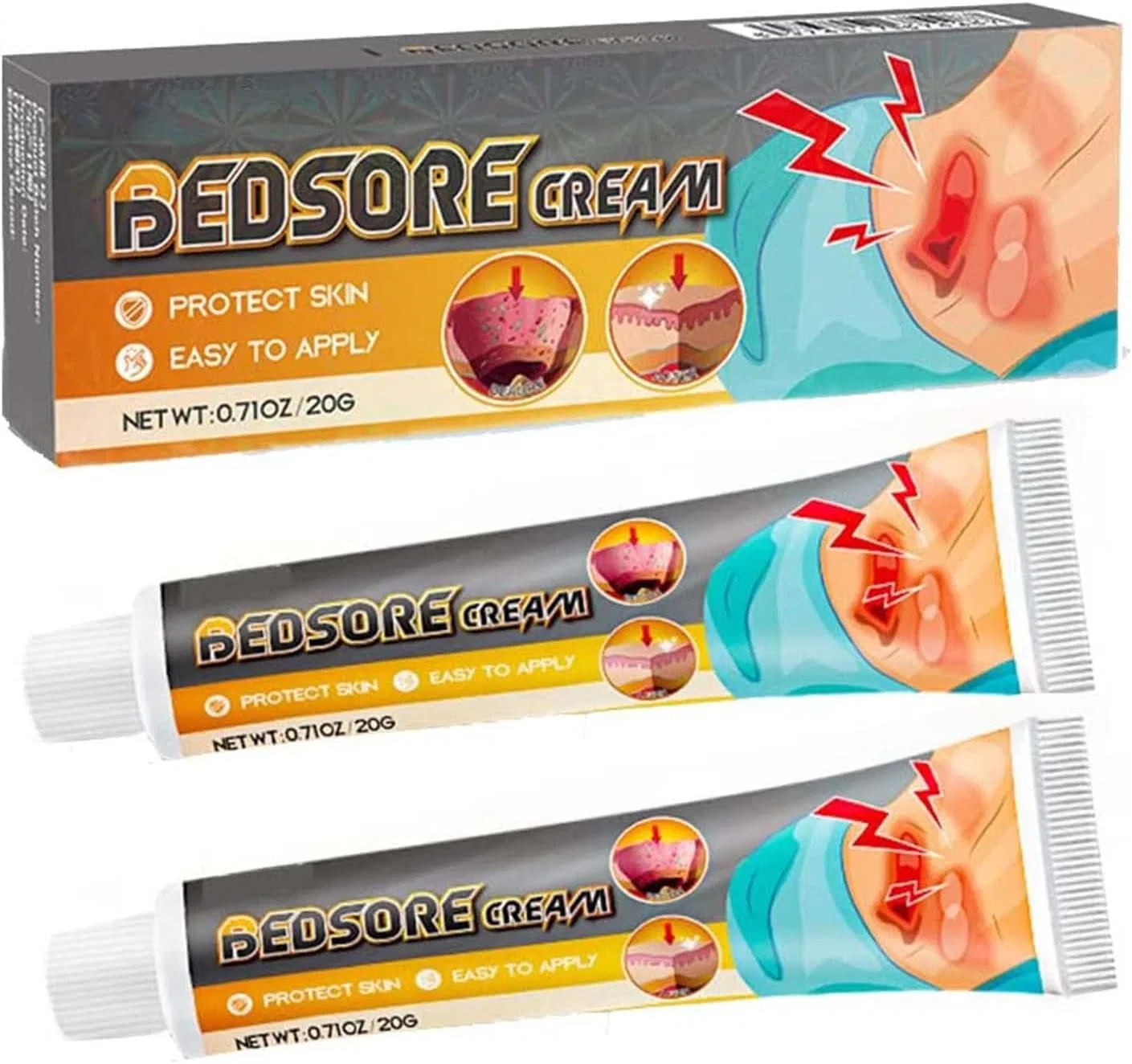 Крем для лечения пролежней Niblido, 32 г, Pack of 2, White