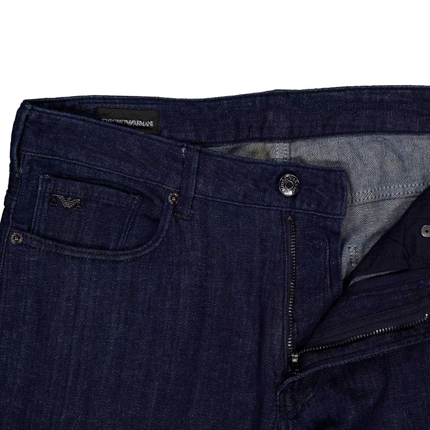 Джинсы Slim Fit Cotton Jeans Emporio Armani, Blue Denim — фото 2