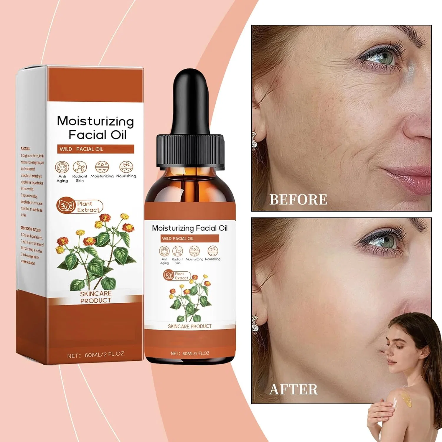 Масло для лица Paracress Facial Oil, 2 шт, 60 мл Generic — фото 2