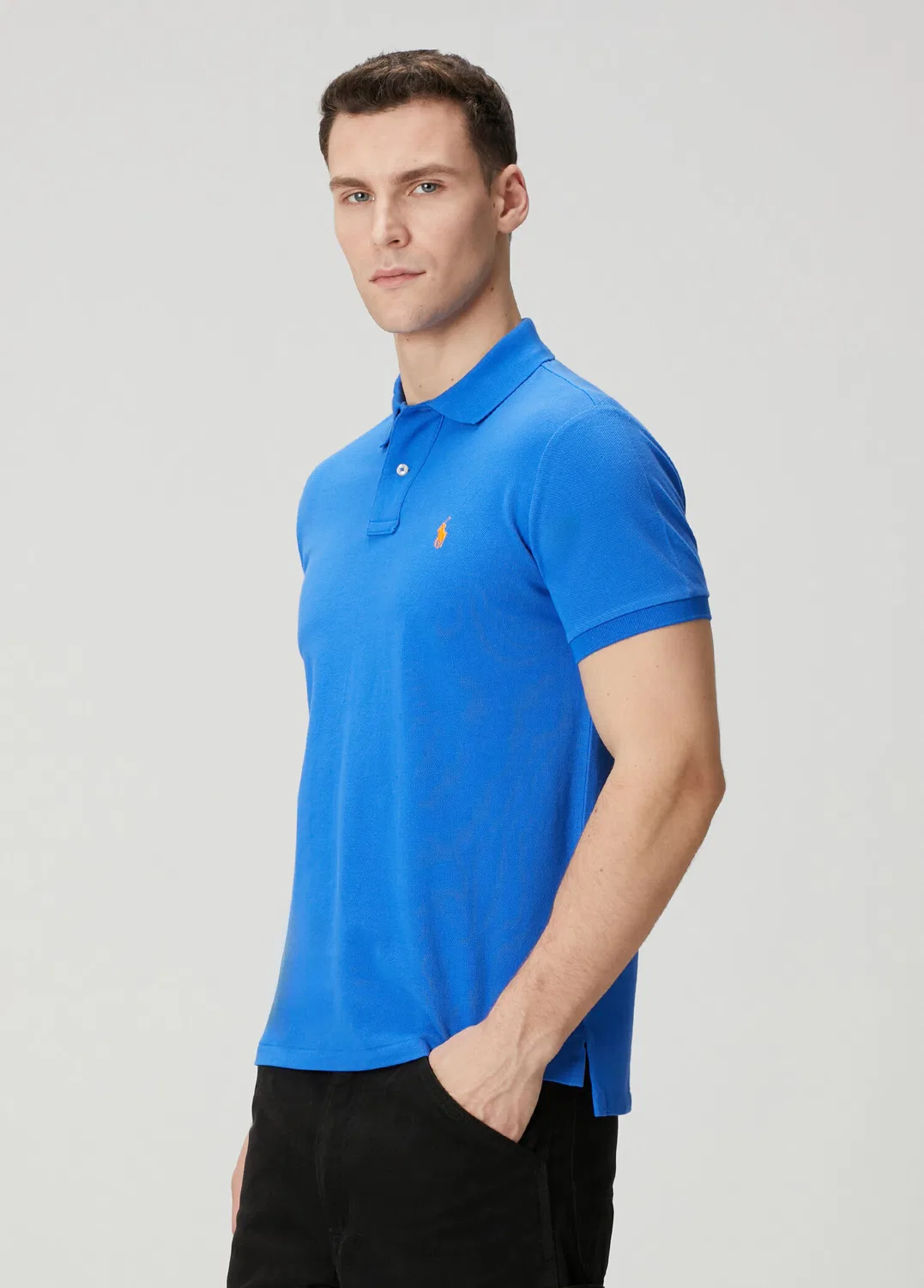Поло Ralph Lauren, темно-синий — фото 3