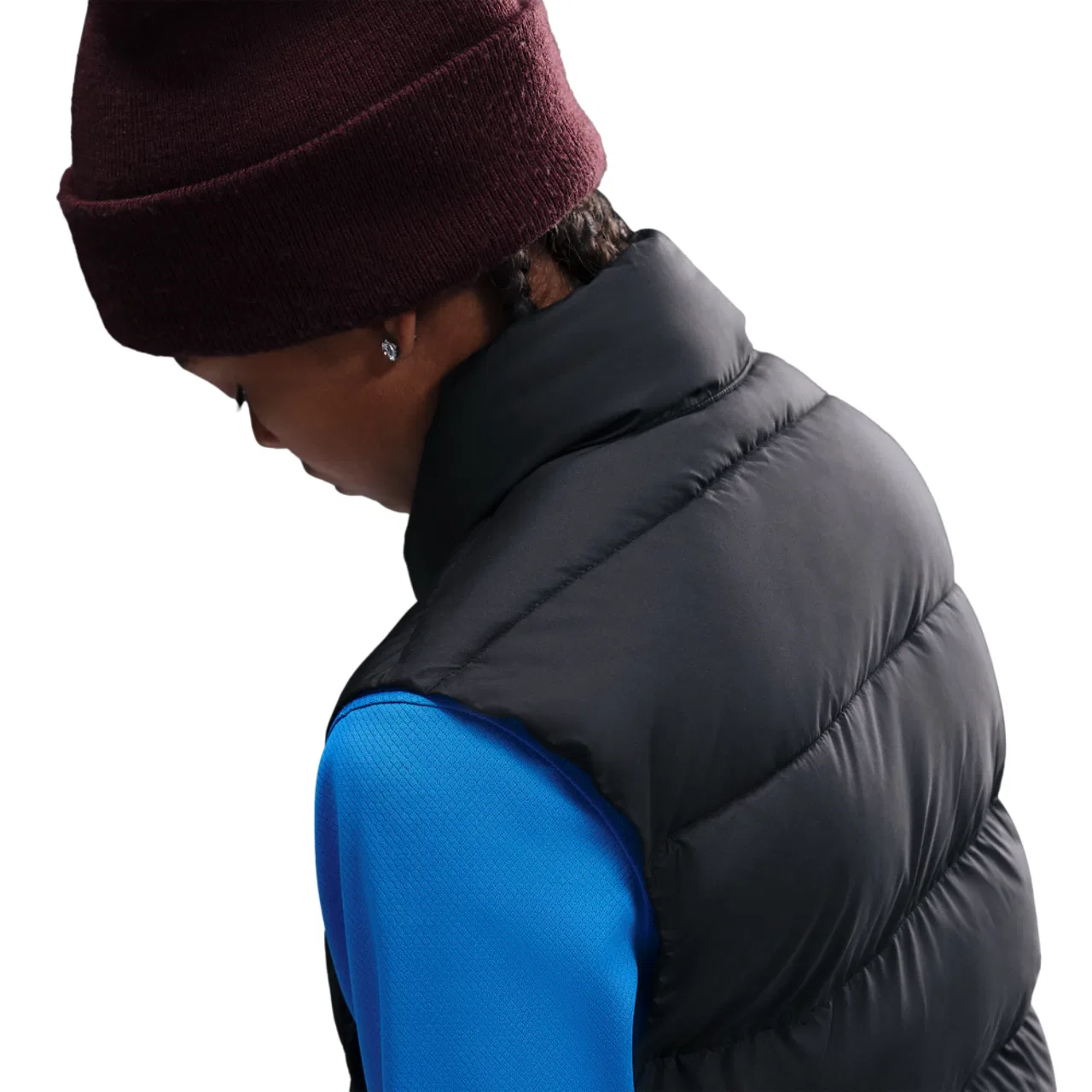Детский жилет для мальчиков утепленный NSW Therma-FIT Puffer Vest Nike, черный/белый — фото 3