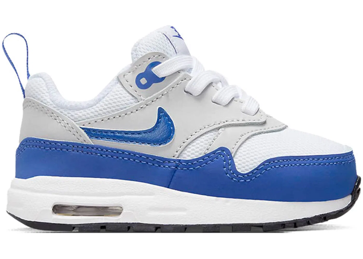 Детские кроссовки Lifestyle Nike Air Max 1 EasyOn, White/Neutral Grey/Black/Game Royal
