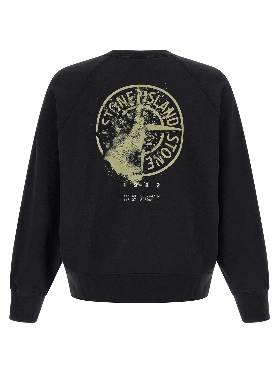 Свитшот с принтом Stone Island, черный — фото 2