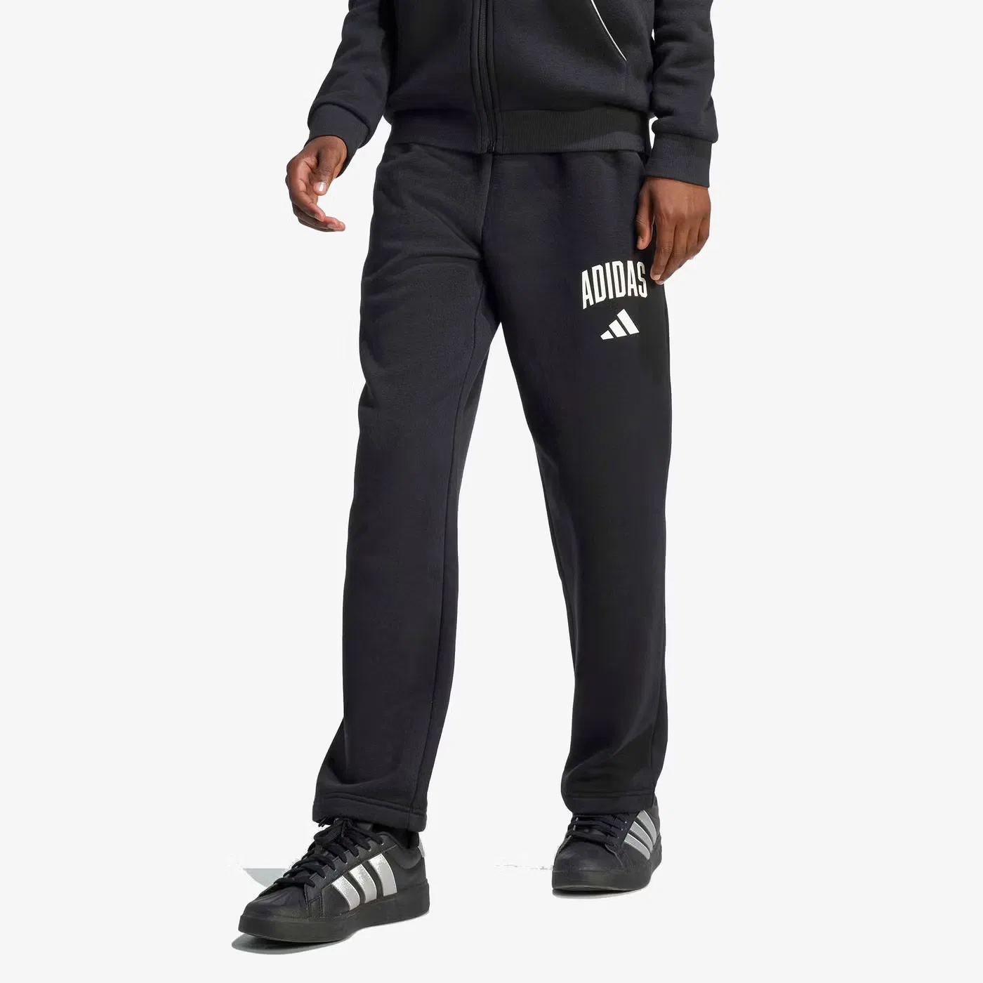 Брюки из флиса с типографским принтом Seasonals Collegiate Typography Adidas, черный — фото 2