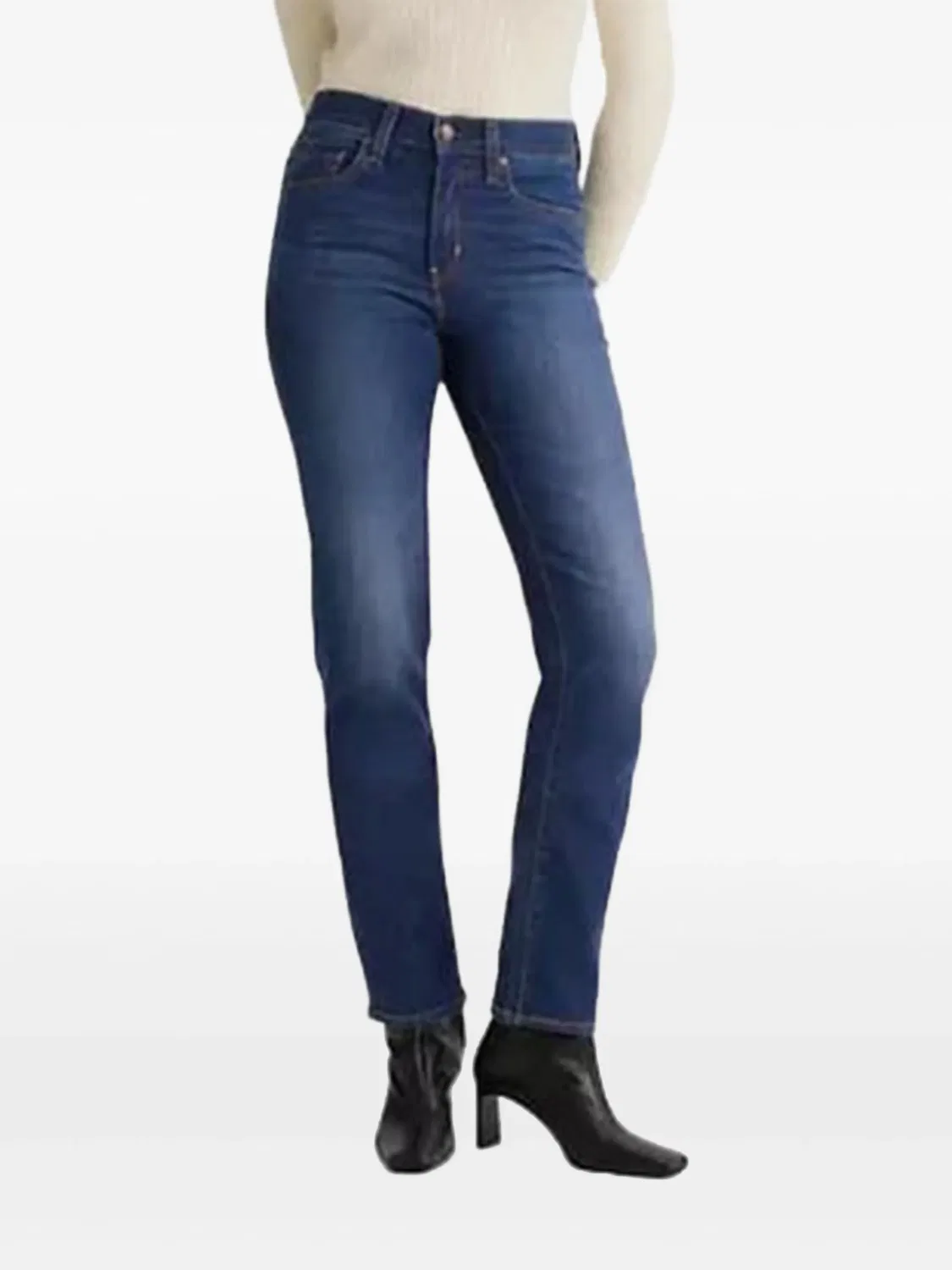 Джинсы Levi's 724 с высокой талией, синий — фото 3