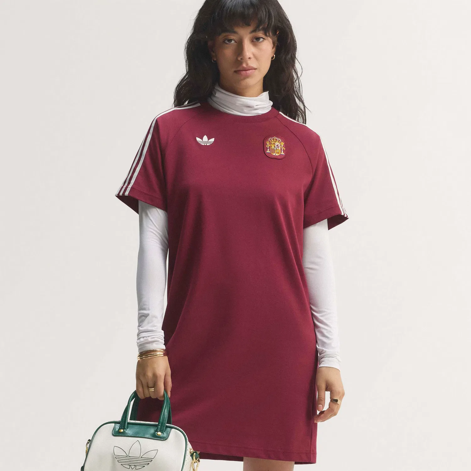 Спортивное платье Adidas Performance Spanien Originals красного и бордового цвета — фото 2
