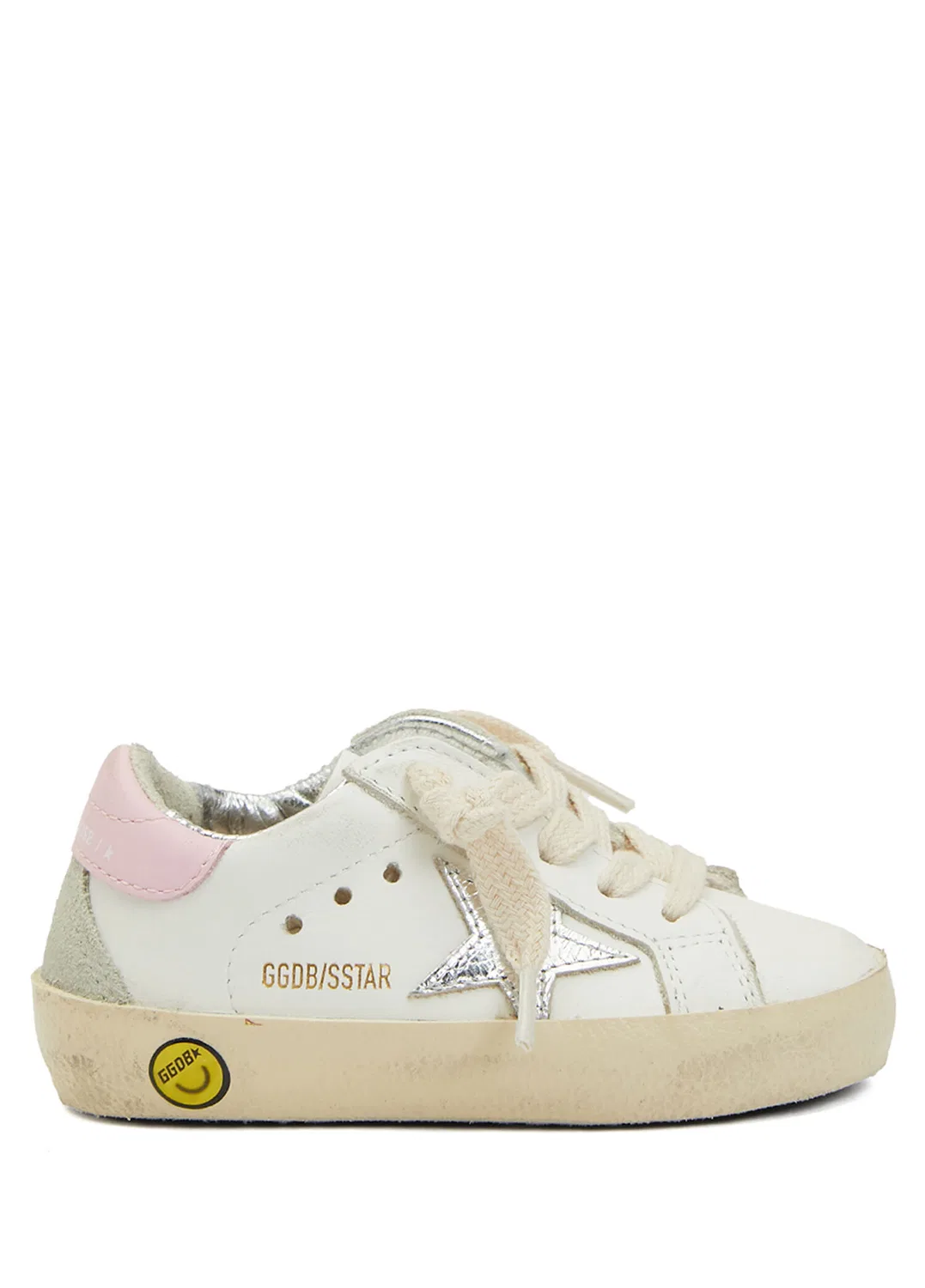 Кроссовки детские Golden Goose Super Star, Pink-White