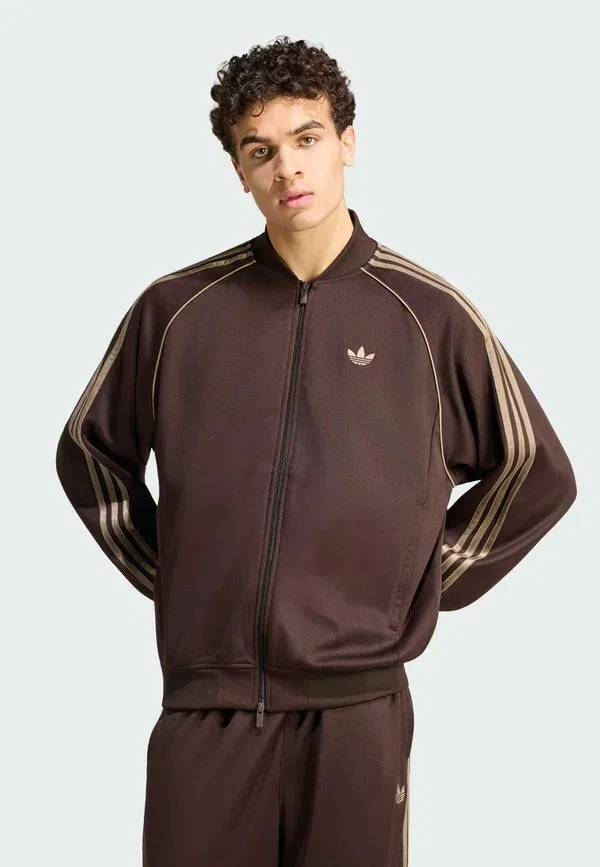 Куртка-бомбер Adidas Originals, кофейный