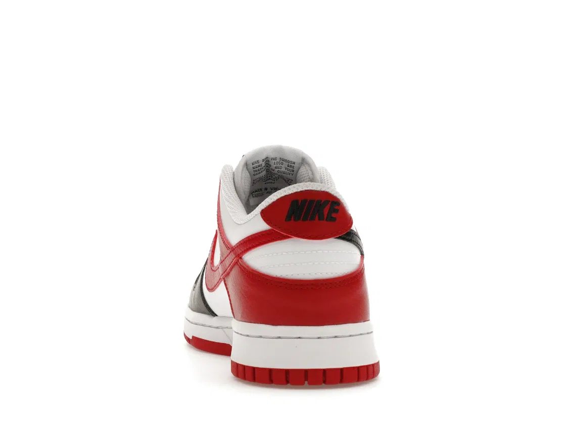 Детские кроссовки с классическим дизайном Nike Dunk Low Nike, Черный/Темно-Красный/Белый — фото 4