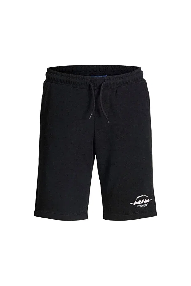 Детские шорты для девочек спортивные с принтом Jack & Jones, Black — фото 2