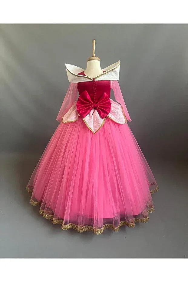 Детское платье для девочек с длинным рукавом Star Kids, Pink — фото 2