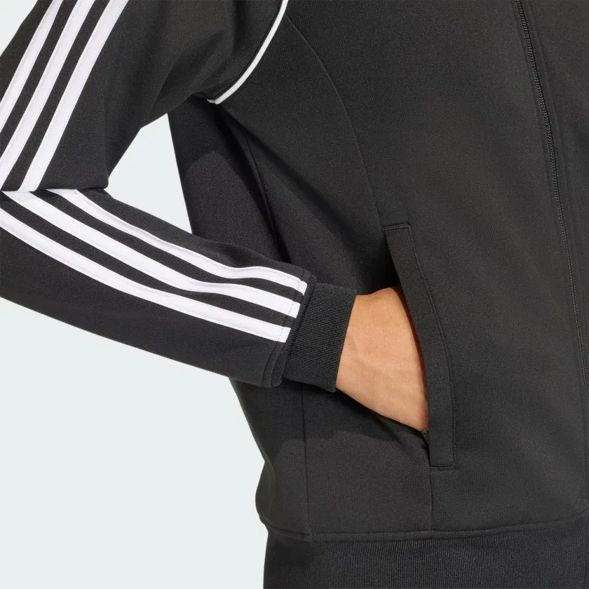 Женская олимпийка на молнии adidas SST CLASSIC TRACK TOP, Black / White — фото 4