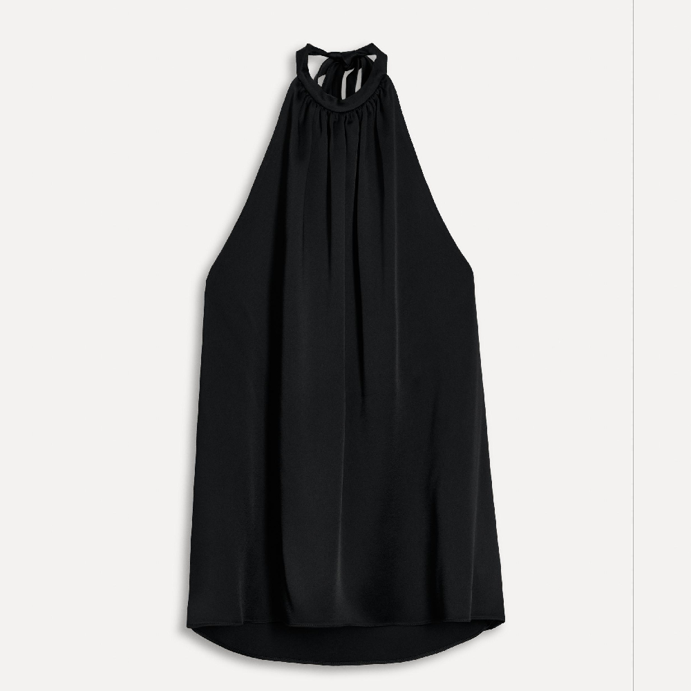 

Топ Zara Halter With Tie Detail 50th Anniversary, черный