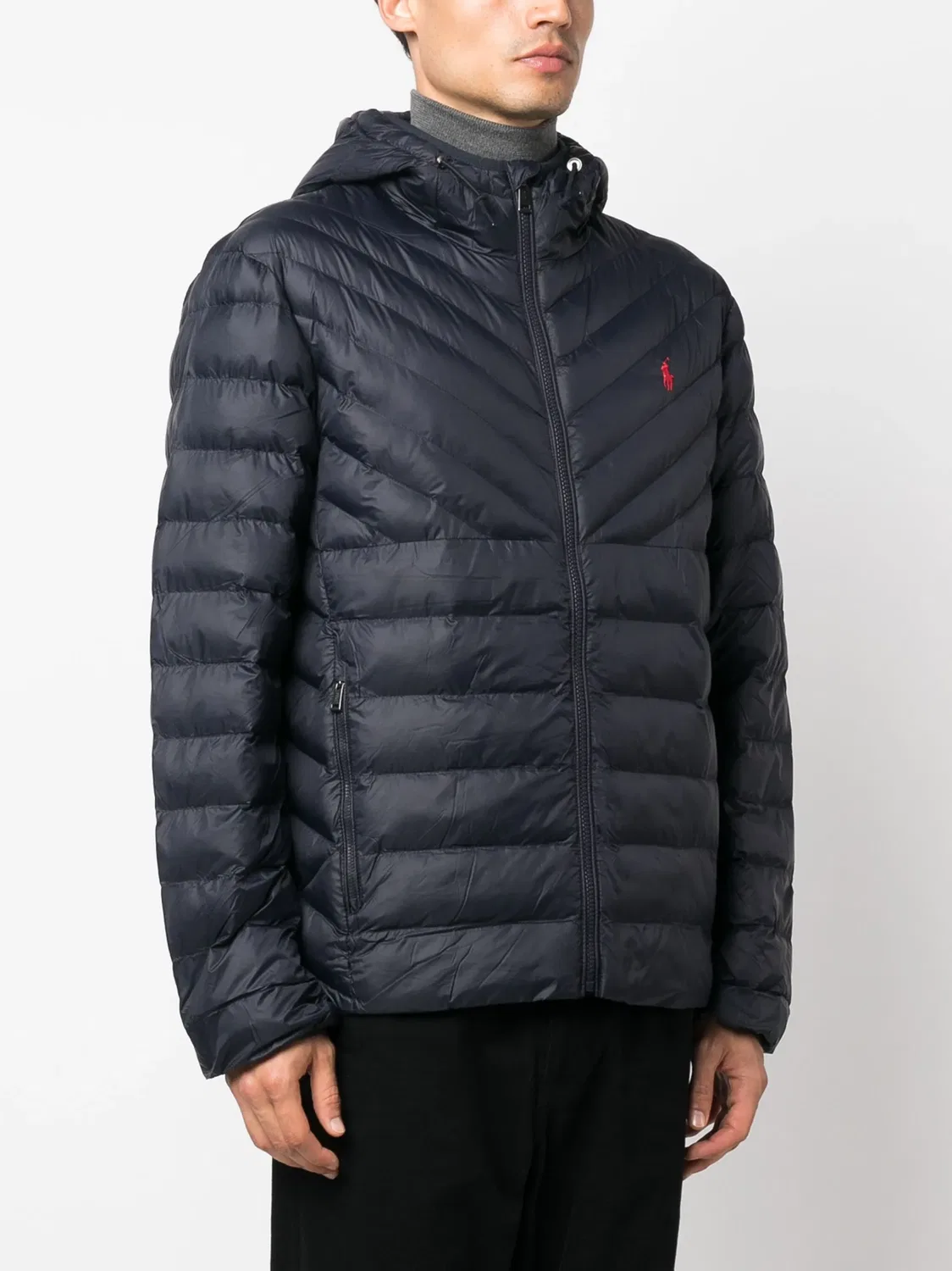 Утепленная куртка Polo Pony Polo Ralph Lauren, глубокий синий — фото 4