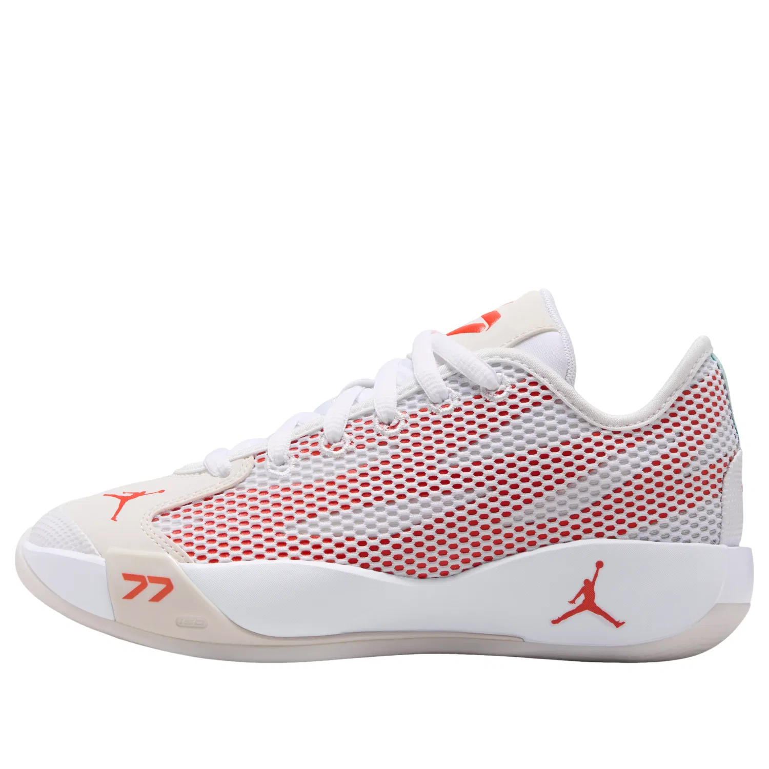 Детские кроссовки с синтетическим верхом Air Jordan Luka 77 'Ghost' Jordan, White/Swan/Picante Red