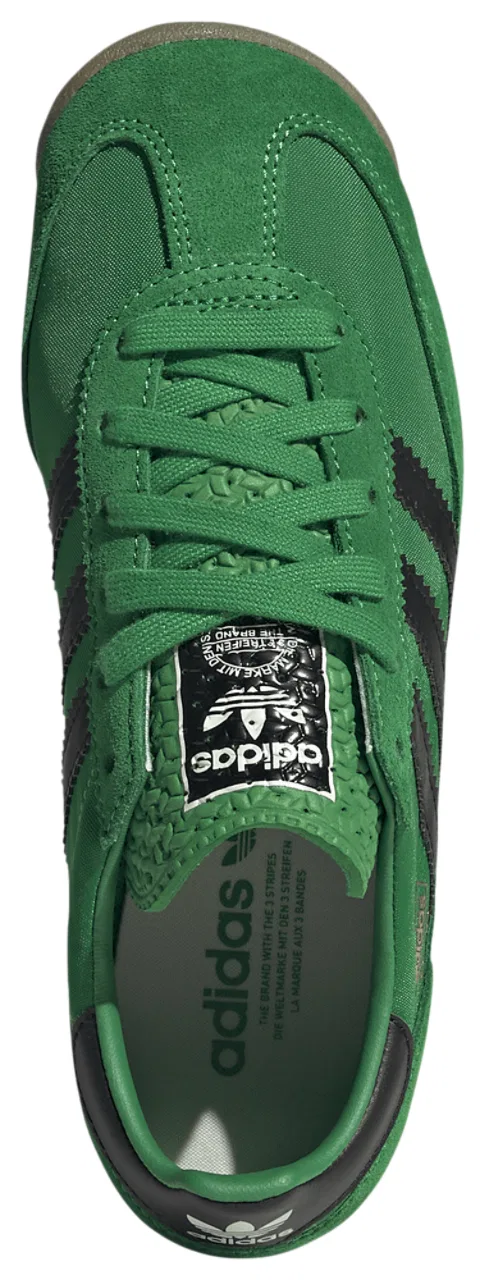 Детские кроссовки для мальчиков с кожаным и текстильным верхом SL 72 adidas, Green Black — фото 4