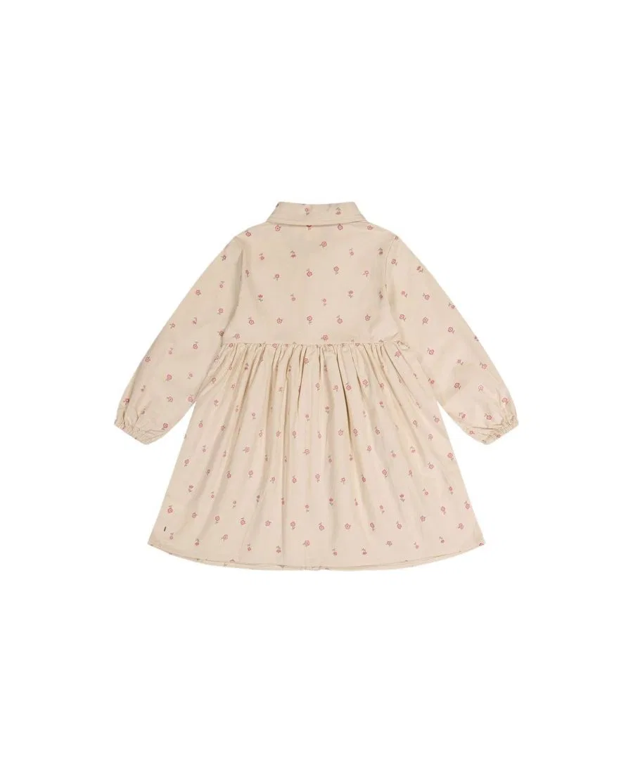Платье-рубашка из вельвета с принтом Soft Poetry Deux par Deux, Beige Floral Print — фото 4