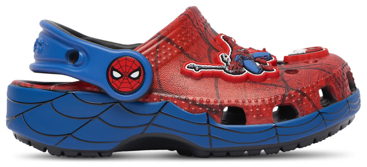 Сабо для мальчиков Classic Clogs Spider-Man Crocs, красный/синий — фото 2